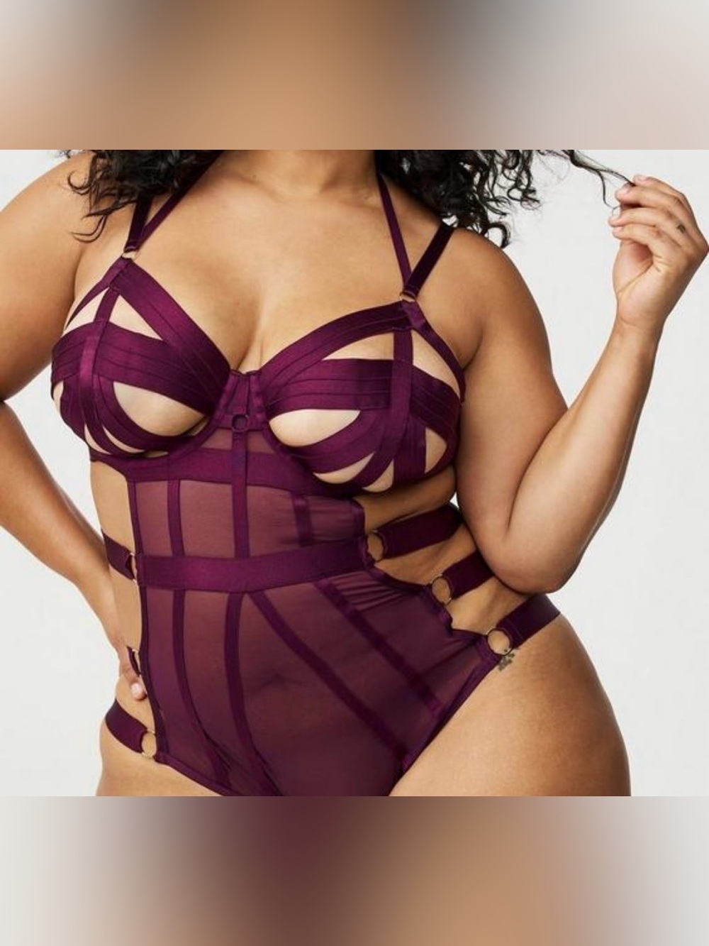 Torrid Strappy cutout bodysuit